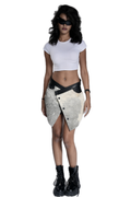 Cowhide Leather skirt