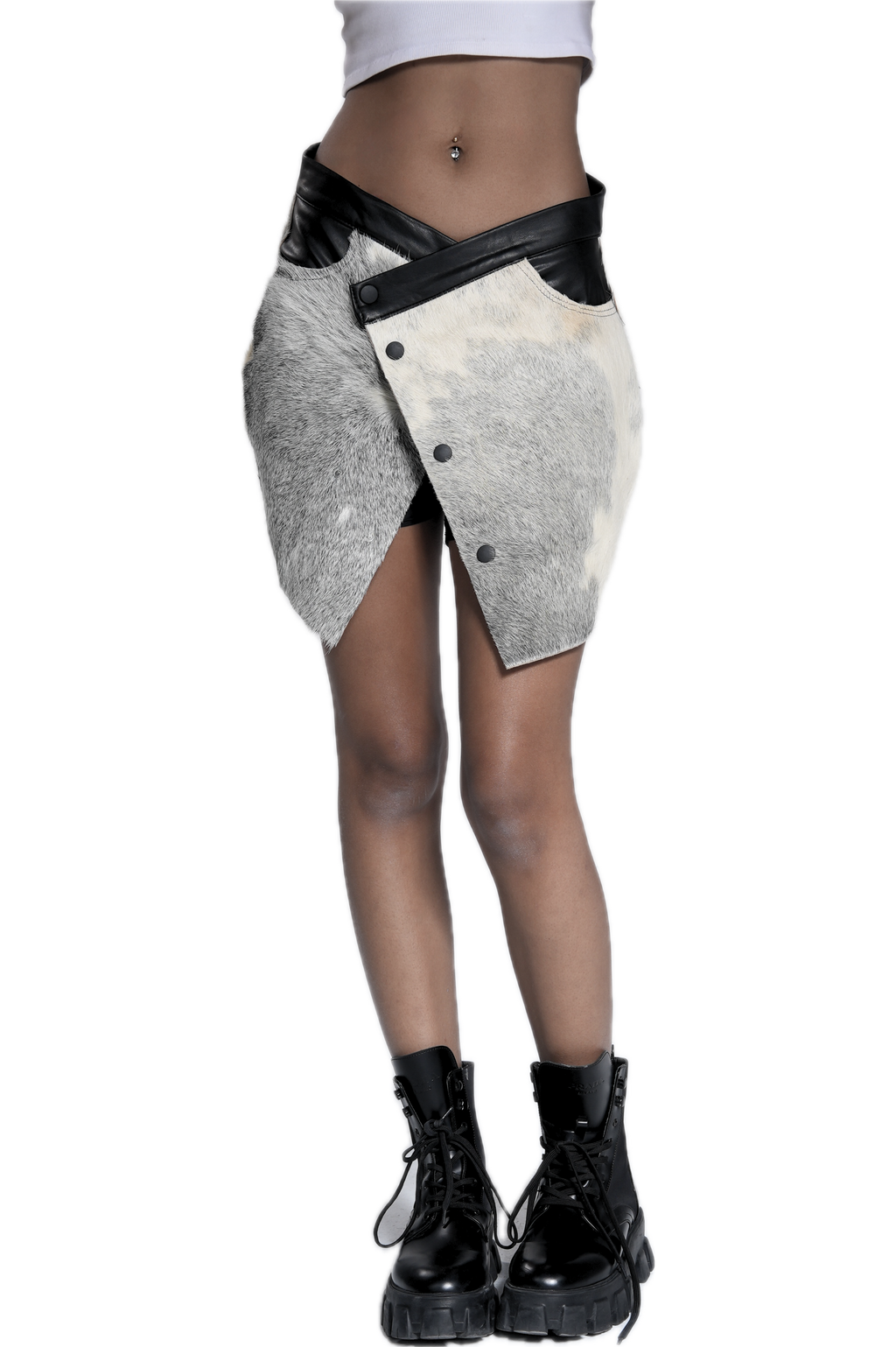 Cowhide Leather skirt