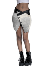 Cowhide Leather skirt