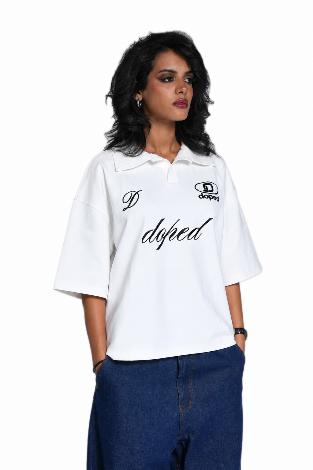 DPD Polo T-shirt white