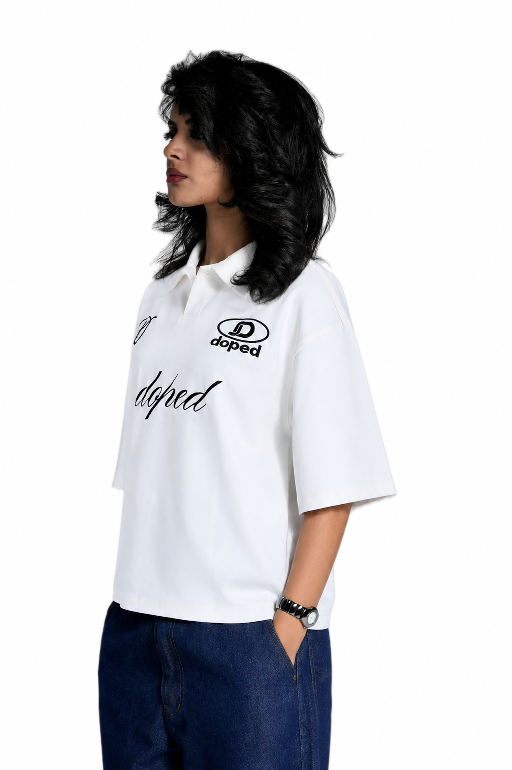 DPD Polo T-shirt white