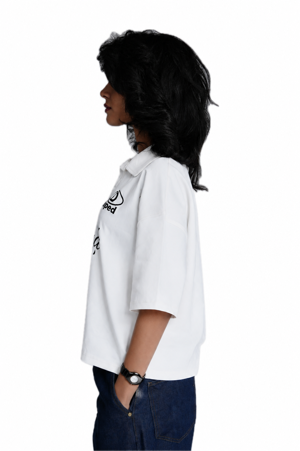 DPD Polo T-shirt white