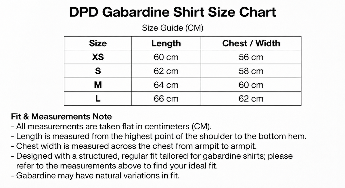 DPD GABARDINE SHIRT